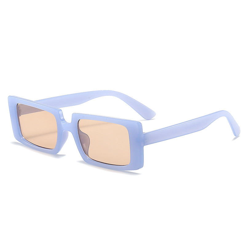Wholesale Square Frame Transparent Color PC Sunglasses